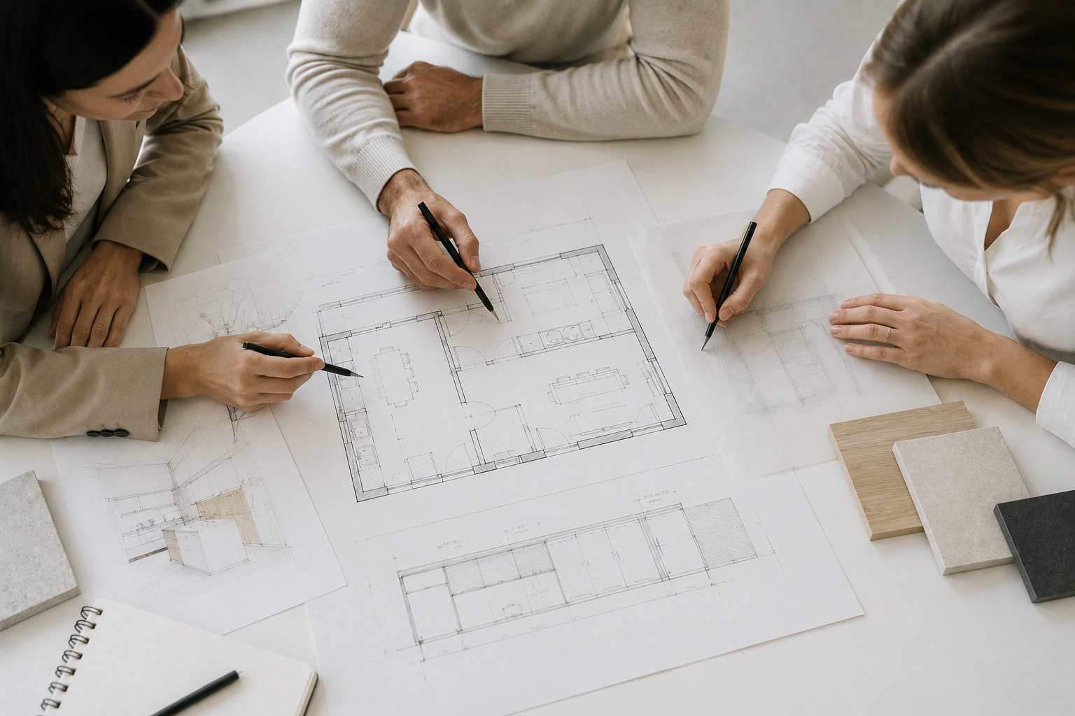 Collaborazione professionale su una planimetria